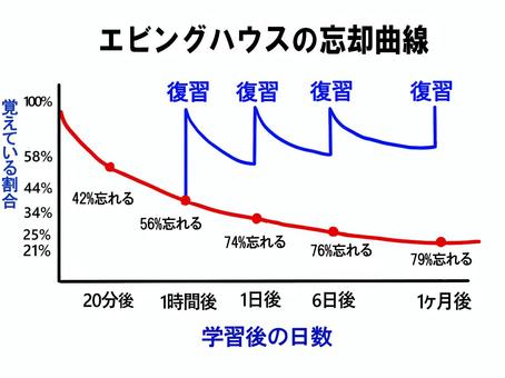 エビングハウスの忘却曲線