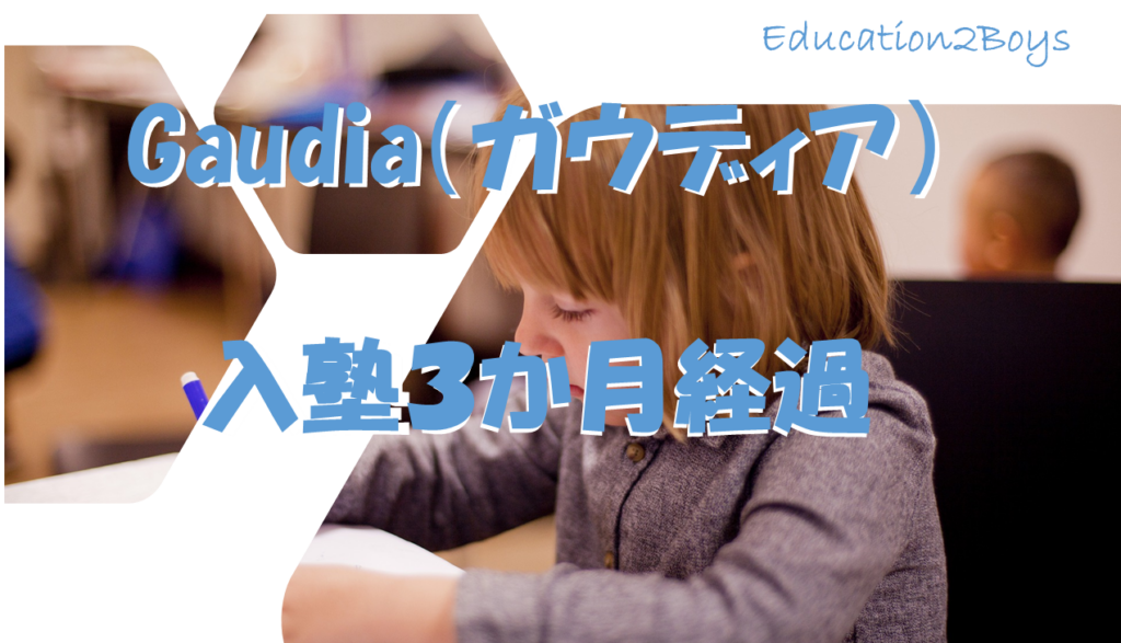 Gaudia（ガウディア）入塾3か月経過